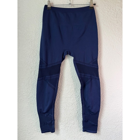 Fabletics Pants - Fabletics‎ Navy Blue Seamless Mesh High Waisted Leggings Small